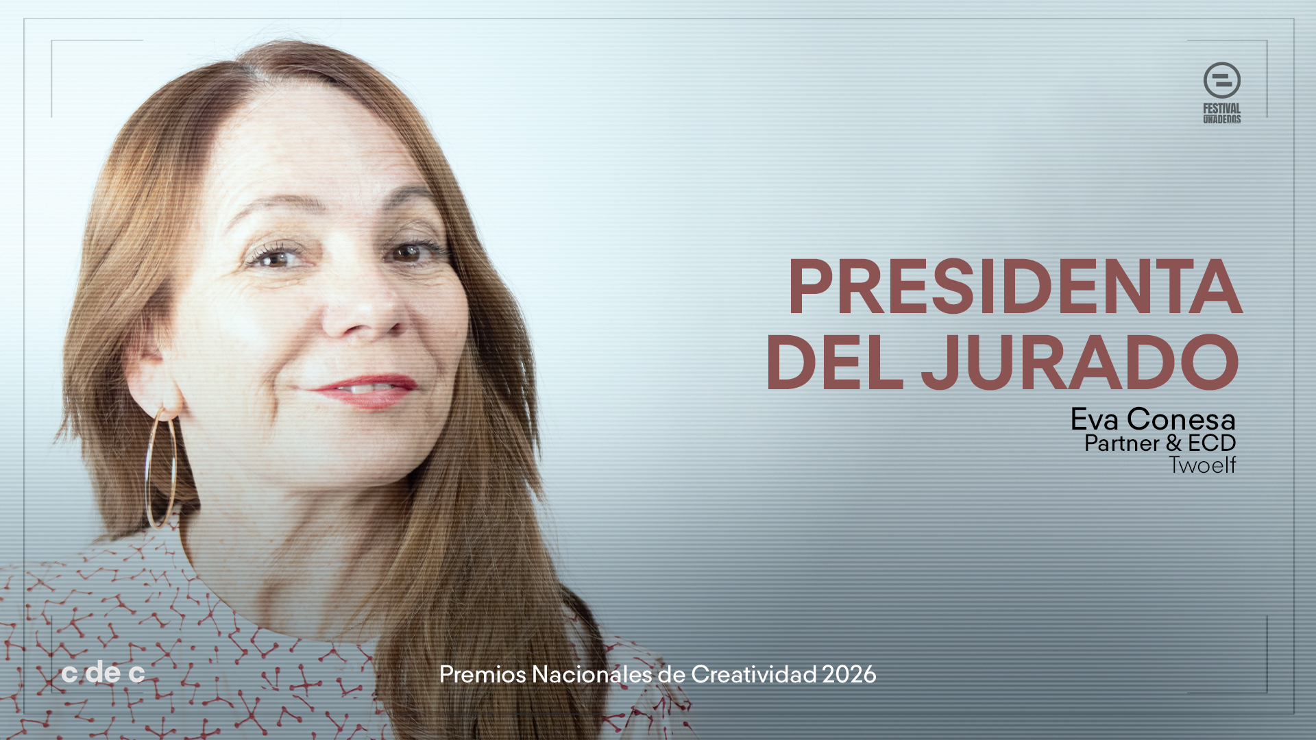 Eva Conesa, presidenta del Gran Jurado 2026.