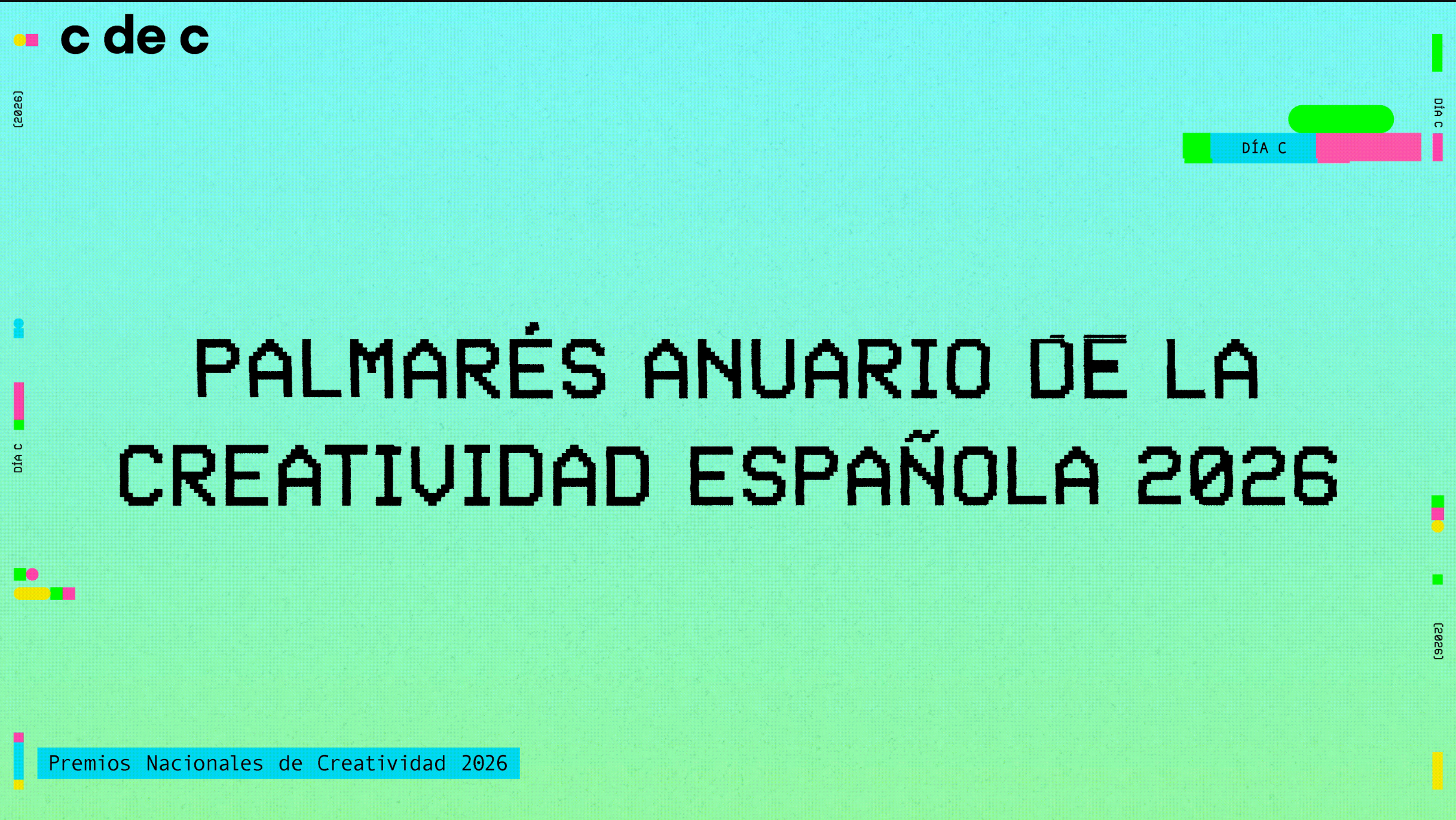 Palmarés Premios Nacionales de Creatividad 2026